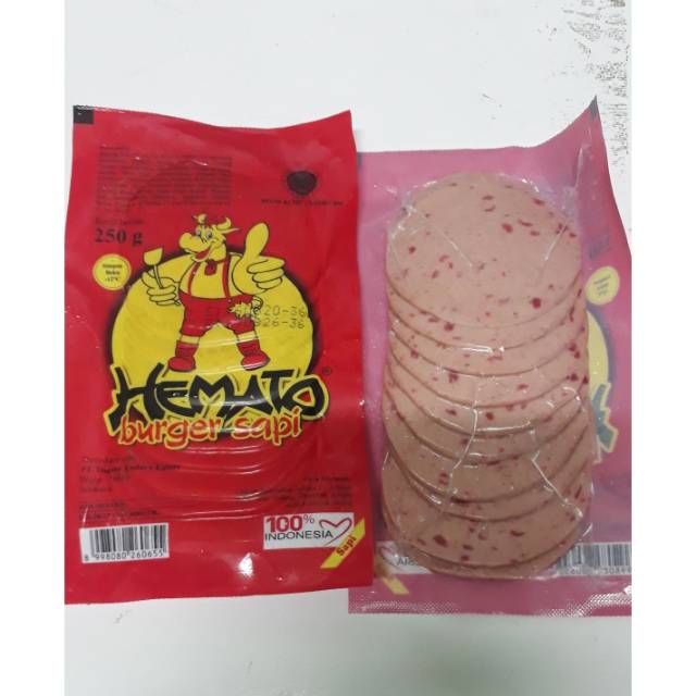 

Hemato/Vitalia Burger Sapi 250gram isi 10