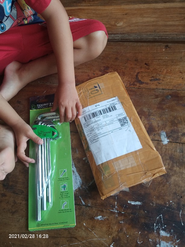 Kunci L Set 8pcs Panjang Tekiro