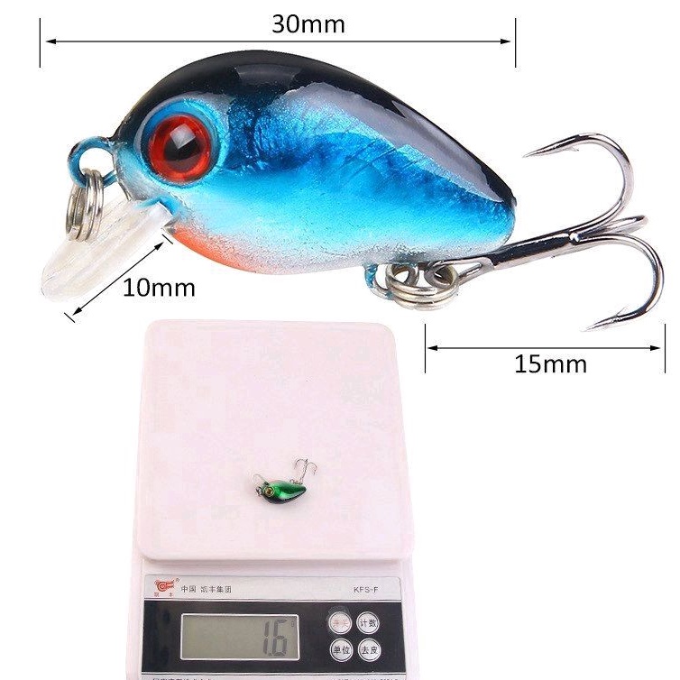 Minnow Mini 3 cm/1,6 g Model Floating Crankbait Sea Fishing