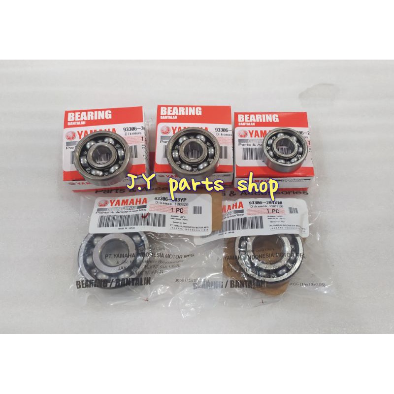 PAKET SET 5 PCS BEARING LAHER GIGI RASIO MIO M3 S Z SOUL GT FINO FI XRIDE X RIDE 125 ORIGINAL YGP