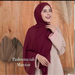 Pashmina Hijab Wana merah Maroon