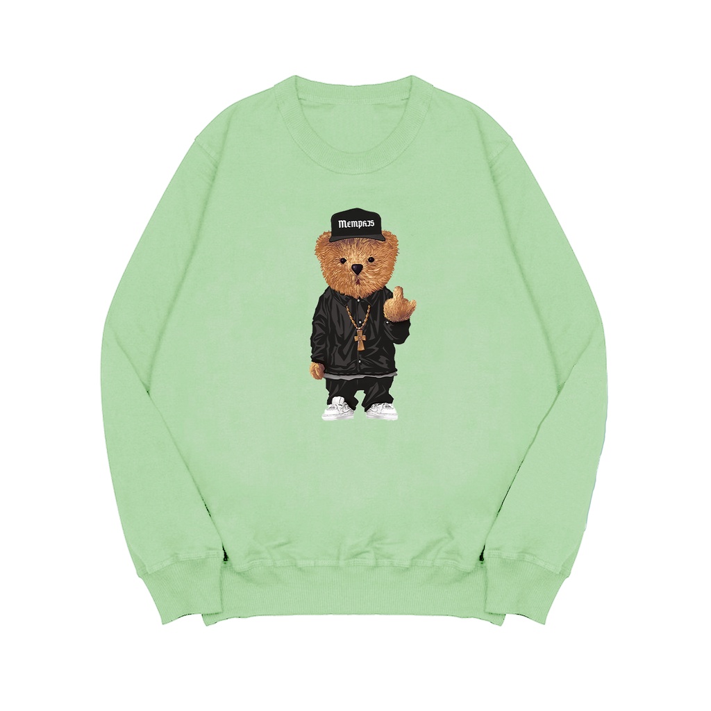 Sweater Crewneck Pria STYLE BEAR Pria Flecee M - XXL