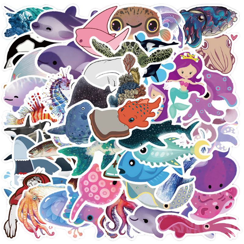 

Stiker Hewan Laut Pack Style 260284- Stiker Aesthetic Keren Imut Laptop, Aksesoris Hp, Anti Air, Motif, Helm, Tumbler, Koper, Kulkas