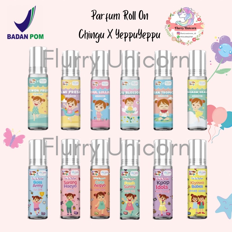PARFUM  KOREAN SERIES YEPPU YEPPU x CHINGU BY KIYOWO ROLL ON 6ml