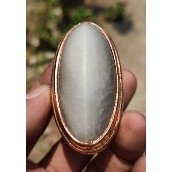 Cincin Batu Akik PANDAN KAPAS SEMU RUDAL BABON Asli batu alam bukn sintetis dyed bukn yaman bacan pi