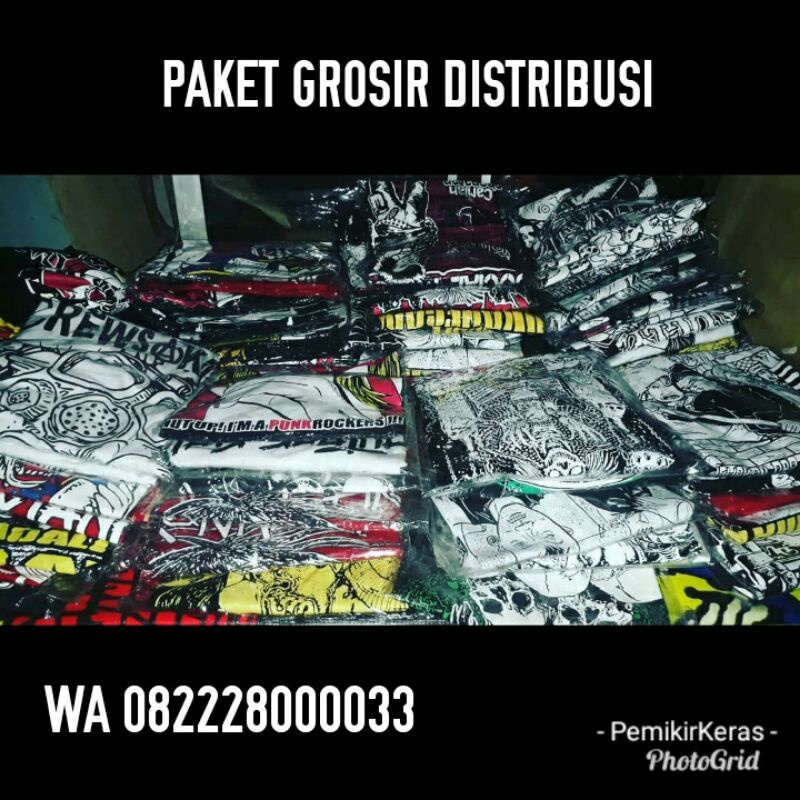 paket grosir 1 lusin / 12 pcs tshirt underground and aktivis