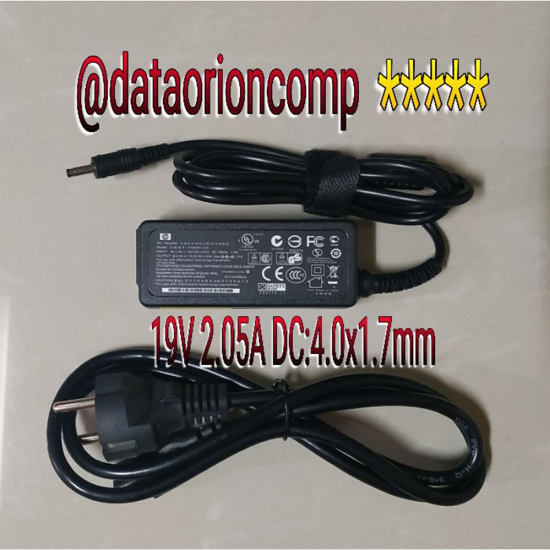 Adaptor charger HP 19.5V 2.05A DC 4.0*1.7 mm for HP mini 1000 110-1000 110-3000 210-1000 210-2000 311-1000