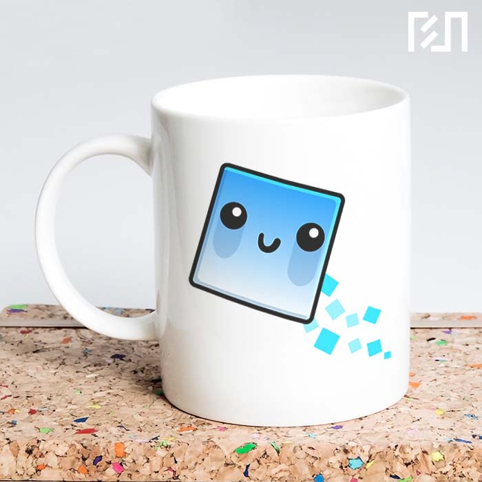 Mug Icon Games Geometry Dash Cube 102 Robot 1