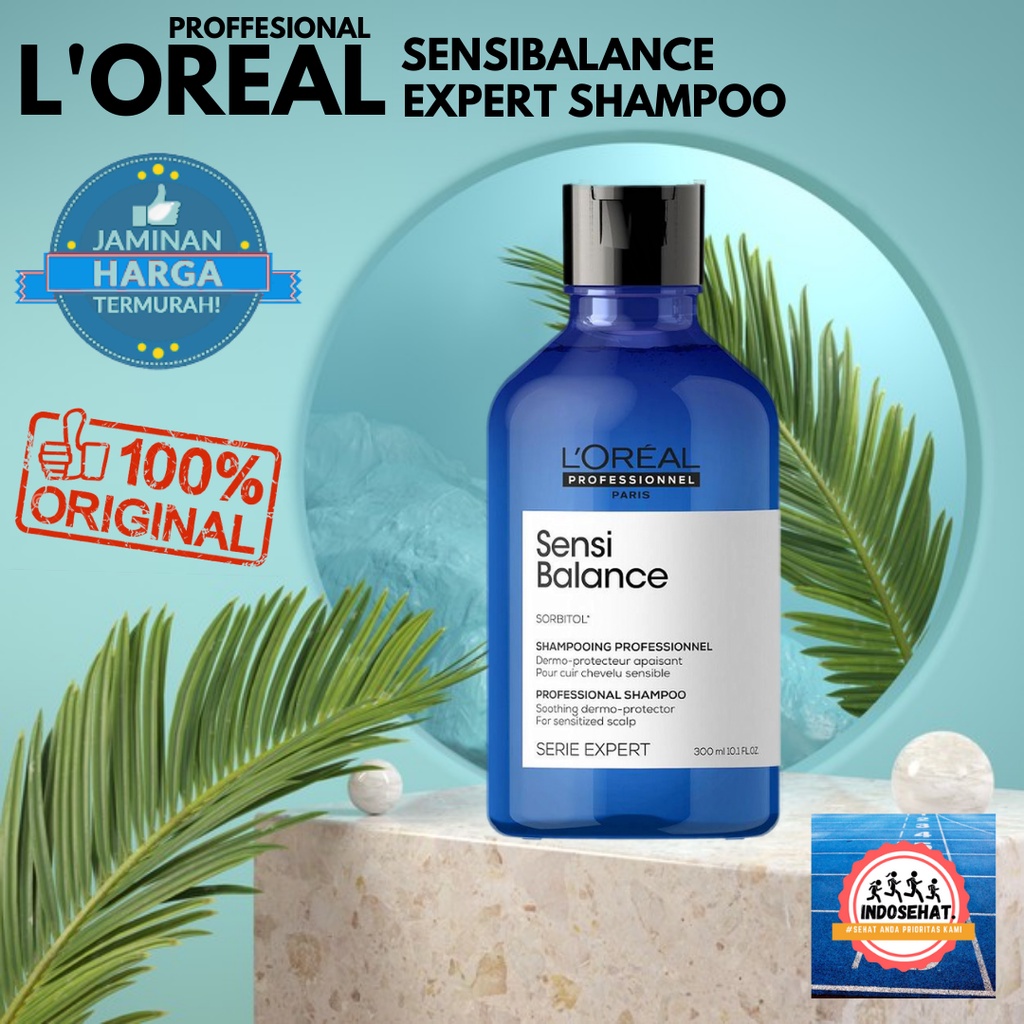 LOREAL Serie Expert Sensi Balance Shampoo - Shampo Perawatan Kulit Kepala Kering Gatal Sensitif 300 ml
