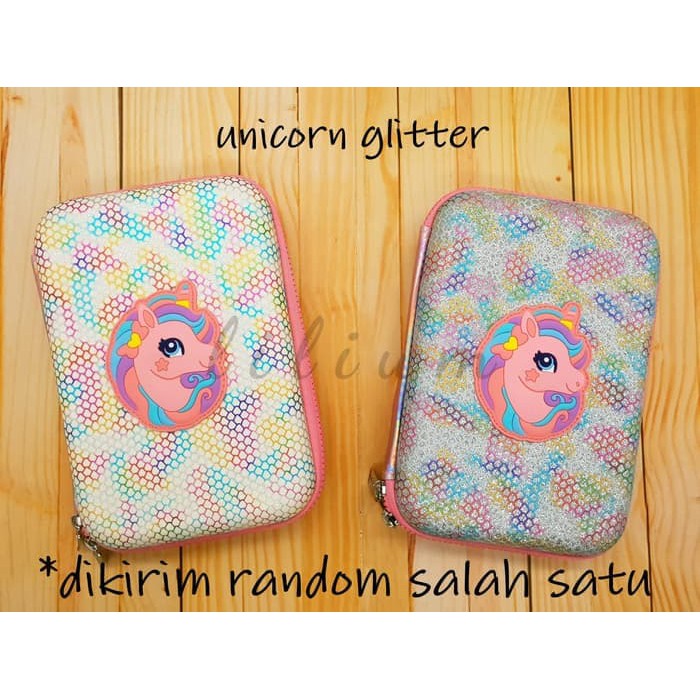 

Kotak pensil hardcase unicorn glitter premium seperti smiggle