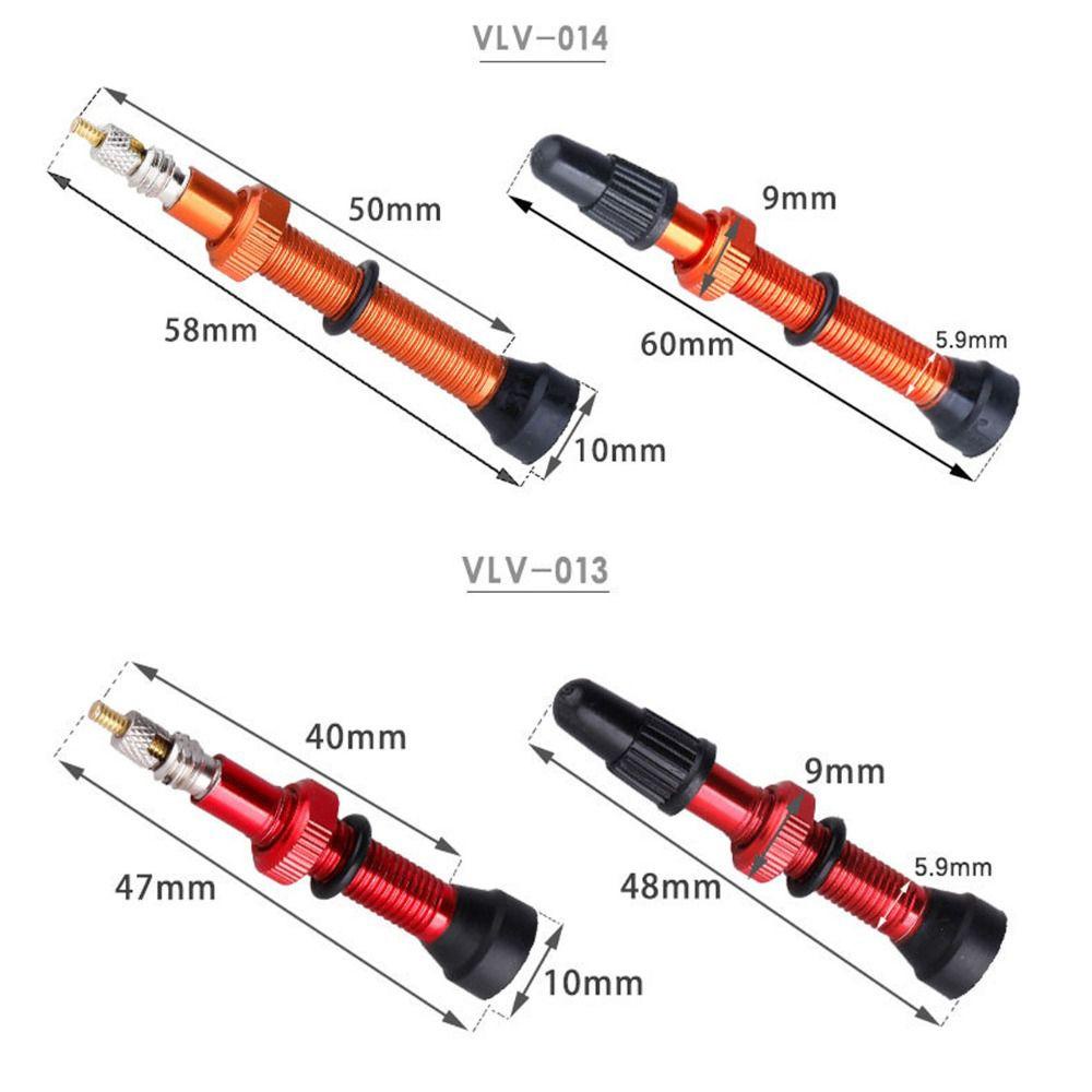 NICKOLAS1 Presta Valve Compatible 48mm Aluminium Alloy Stem Kuningan Ultra-light Extender Valves