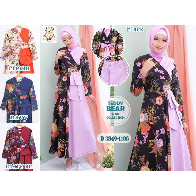 Gamis teddy bear dewasa murah
