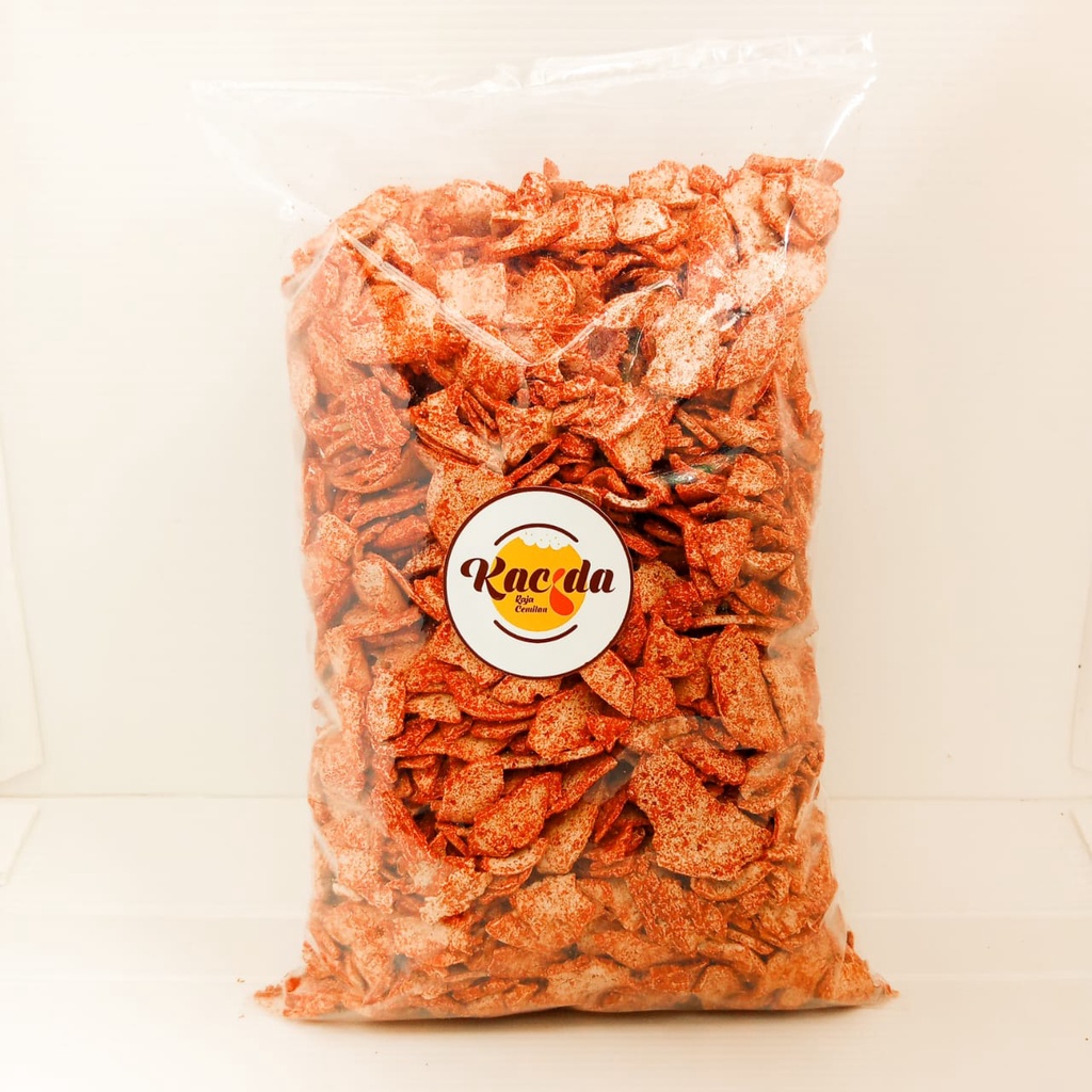 Basreng Bandung Kerikil Pedas Gurih enak Nagih kemasan 1KG Sisa Sortir-1