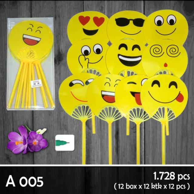 

Pulpen kipas smile isi 12pcs