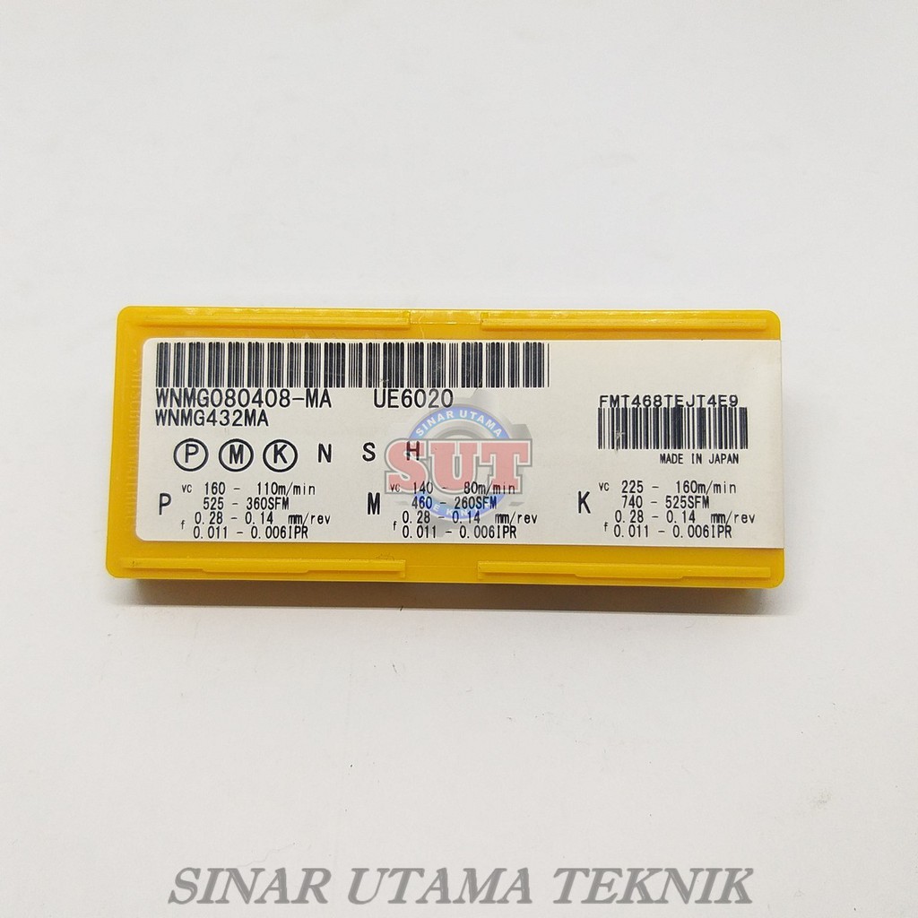 Insert WNMG080404 UE6020 Mitsubushi WNMG431 Insert Bubut WNMG08 WNMG