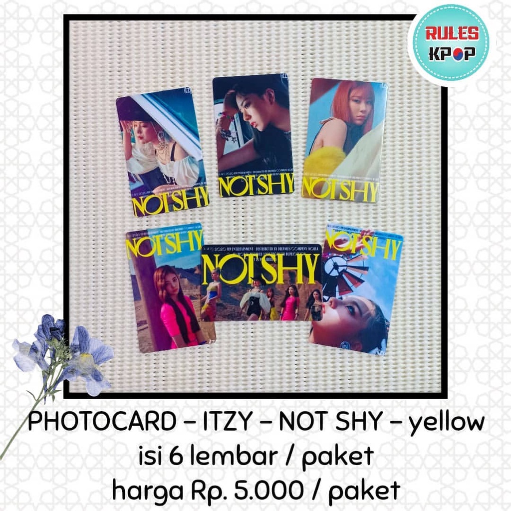 Jual Ready Cod Paket Photocard Itzy Not Shy Photocard Itzy Naver Now X Itzy Pc Itzy