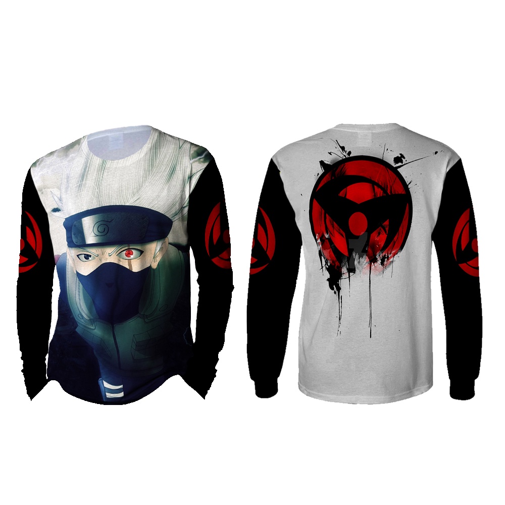 TiniShop - Kaos Atasan Dewasa / Kaos Panjang Pria NARUTO KAKASHI HATAKE 3D FullPrint