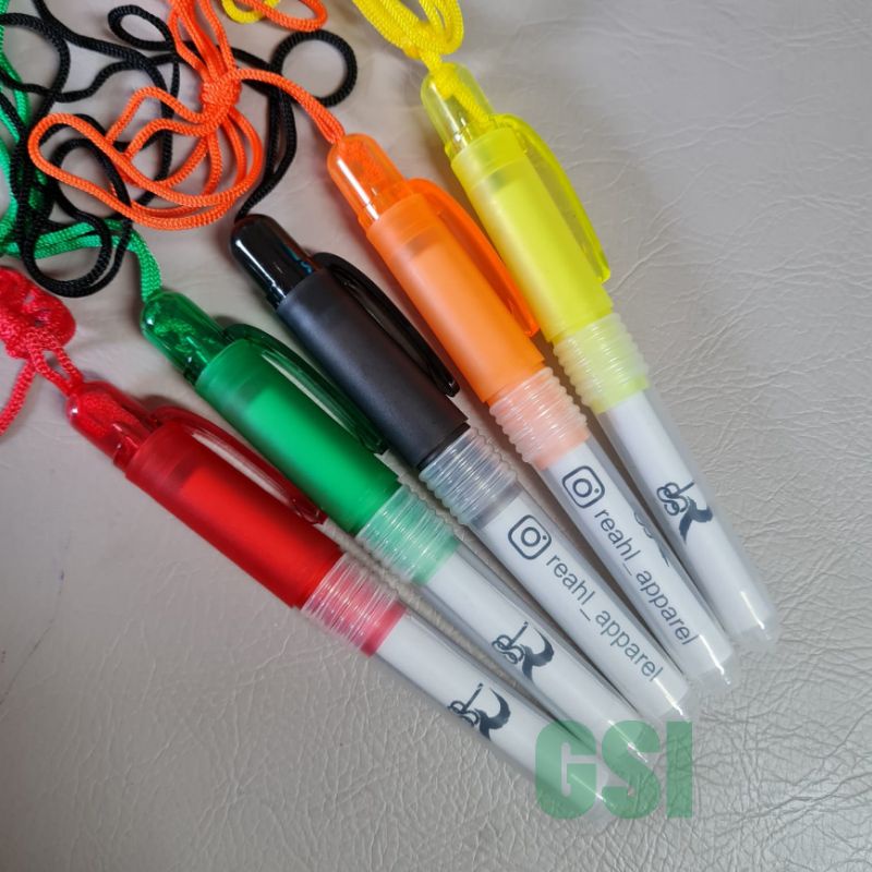 

Pulpen Plastik Boss Tali + Custom Logo