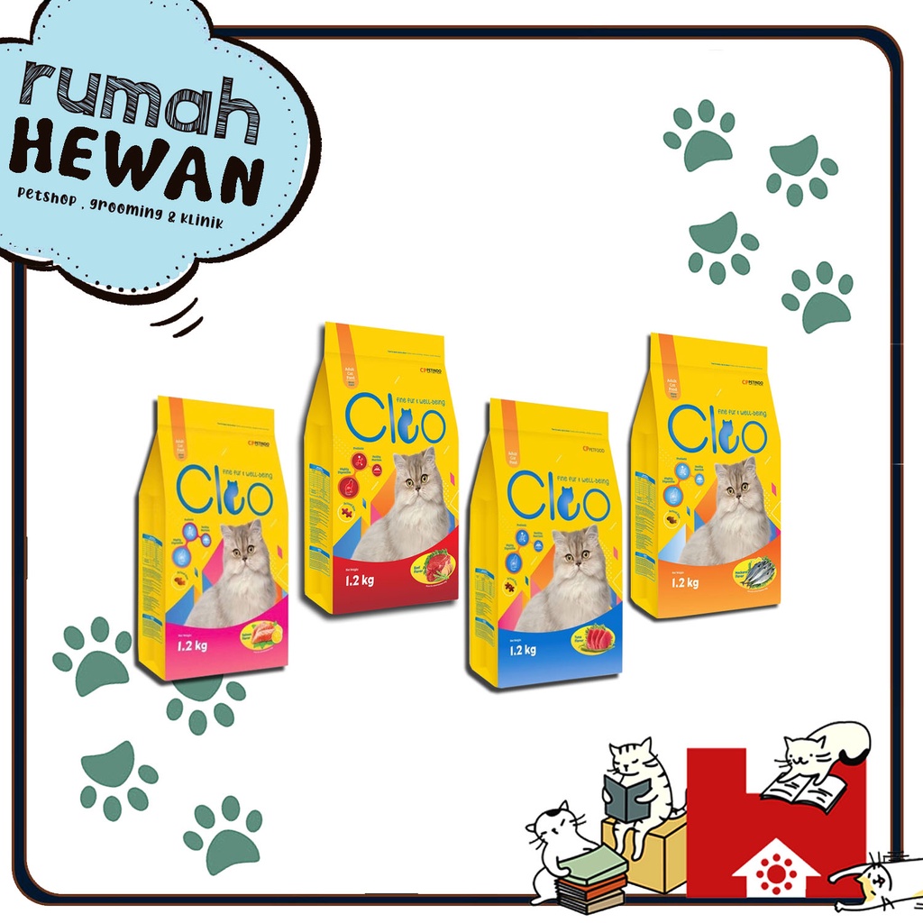 Cleo Adult Freshpack All Varian 1,2 Kg / Makanan Kucing Dewasa 1,2Kg