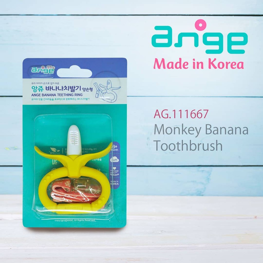 Ange Banana Teething Ring Gigitan Bayi