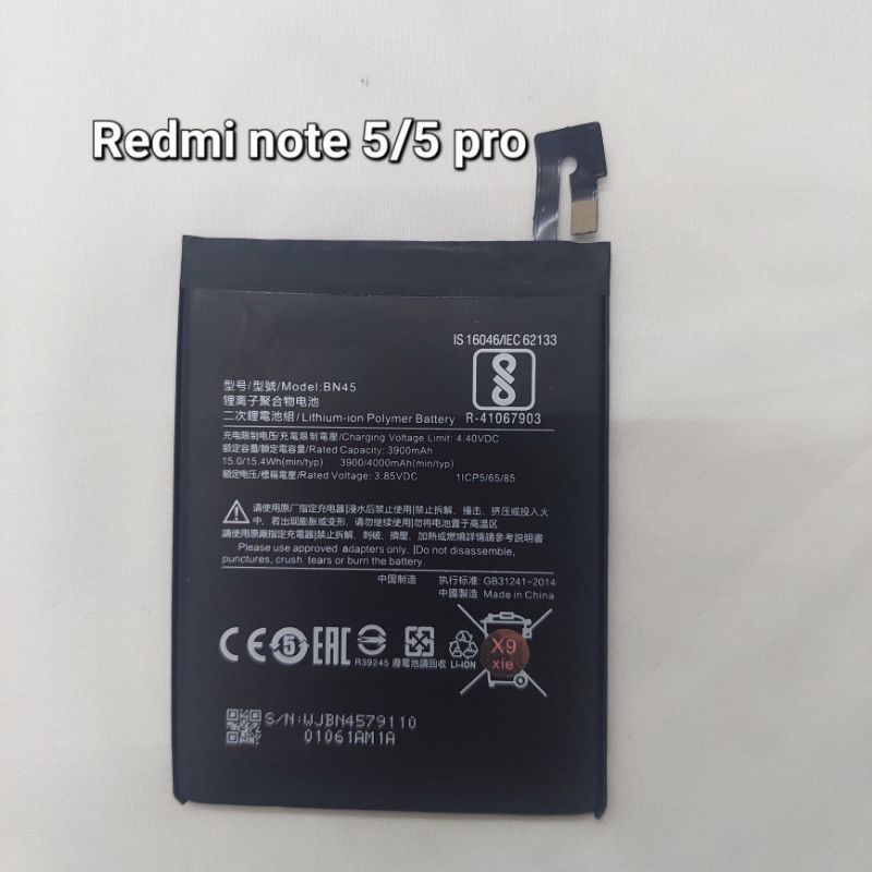 baterai Redmi note 5/Redmi note 5 pro