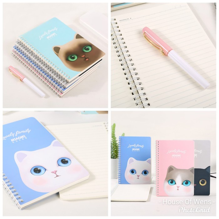 

Hadir New Miaomi Class Spiral Ruled Notebook B5 Gilaa!!!