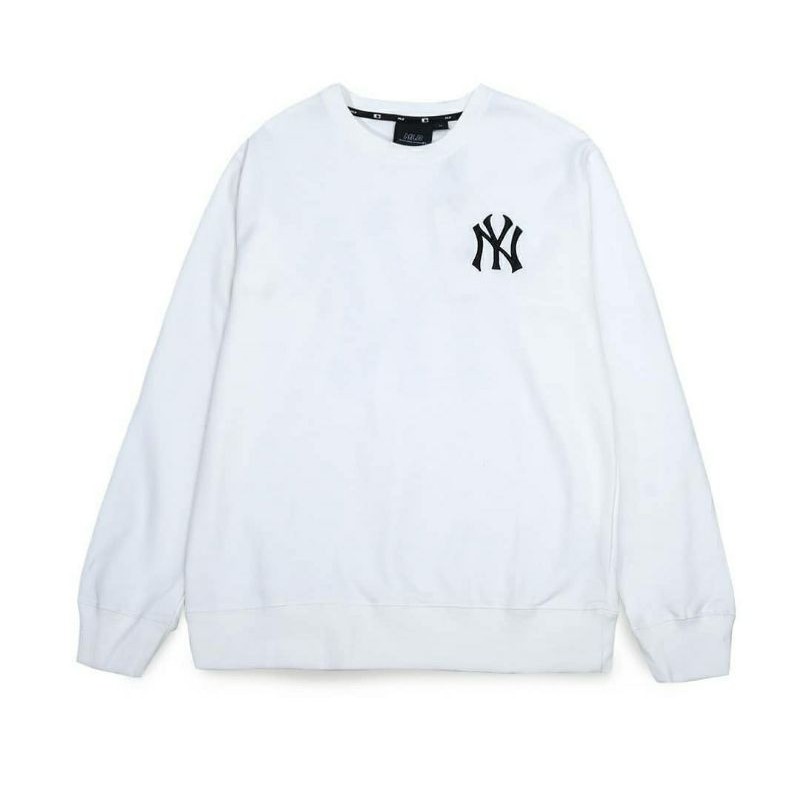 Crewneck MLB New York Yankees Unisex Embroidery White Original
