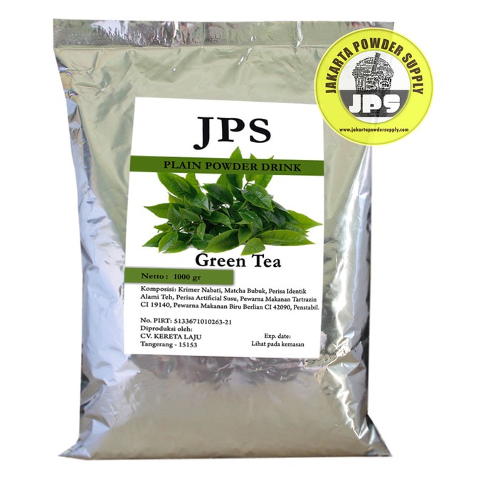 

Bubuk Minuman Powder Drink Bubble Drink Green Tea Plain Powder JPS Tanpa Gula