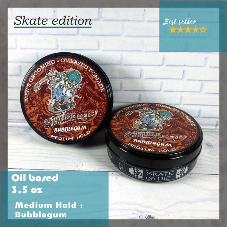 SMURF POMADE 100gr / OILBASED / GROSIR TERMURAH / FREE SISIR DAN STIKER