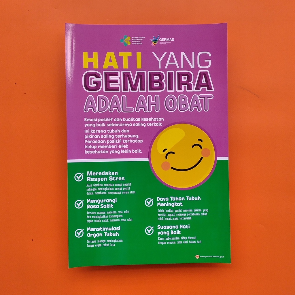 

Poster Gerakan Masyarakat (Germas) - Hati yang gembira adalah Obat, Poster Kesehatan