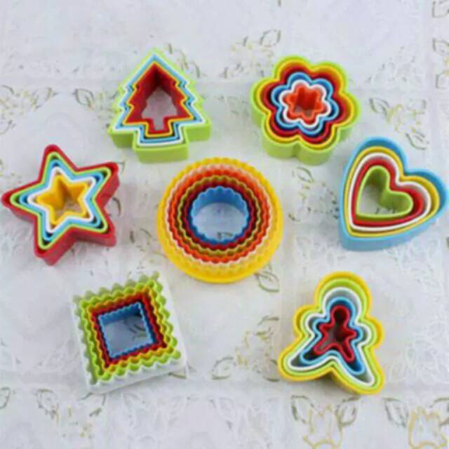 Fondant Ring Cutter / Cetakan Bento Cookies Kue Kering Fondant (1 set per motif)