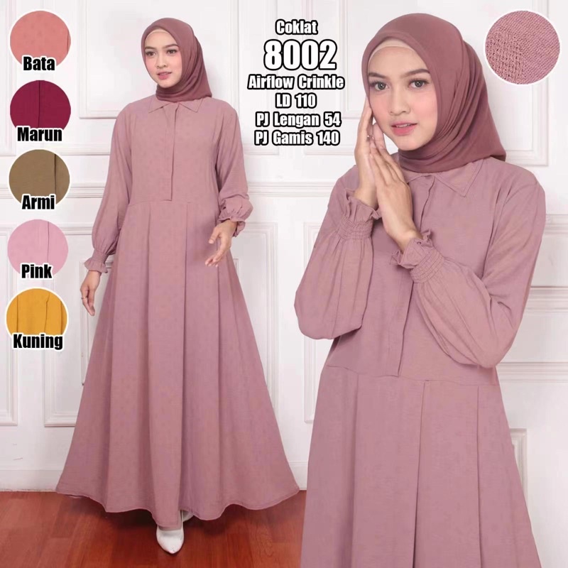 Gamis Airflow Jacquard/Gamis hitam/Gamis Cey/Gamis wanita/Gamis Muslim/Gamis Crinkle