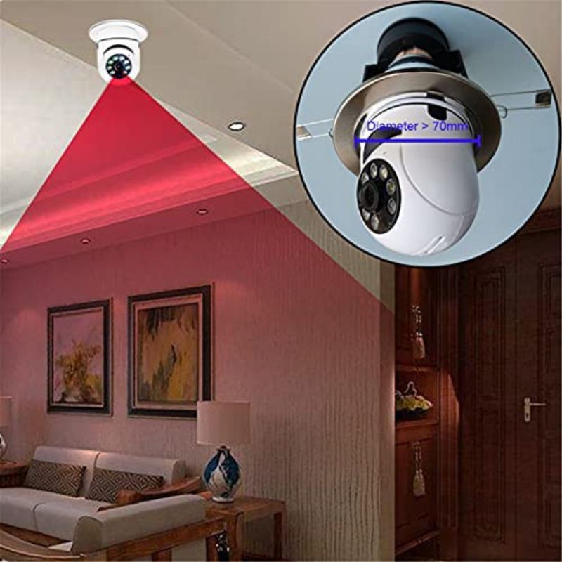 NEW App V380 HD 8MP FULL HD PTZ Mini Wifi CCTV IP CAMERA  Wireless cctv bohlam