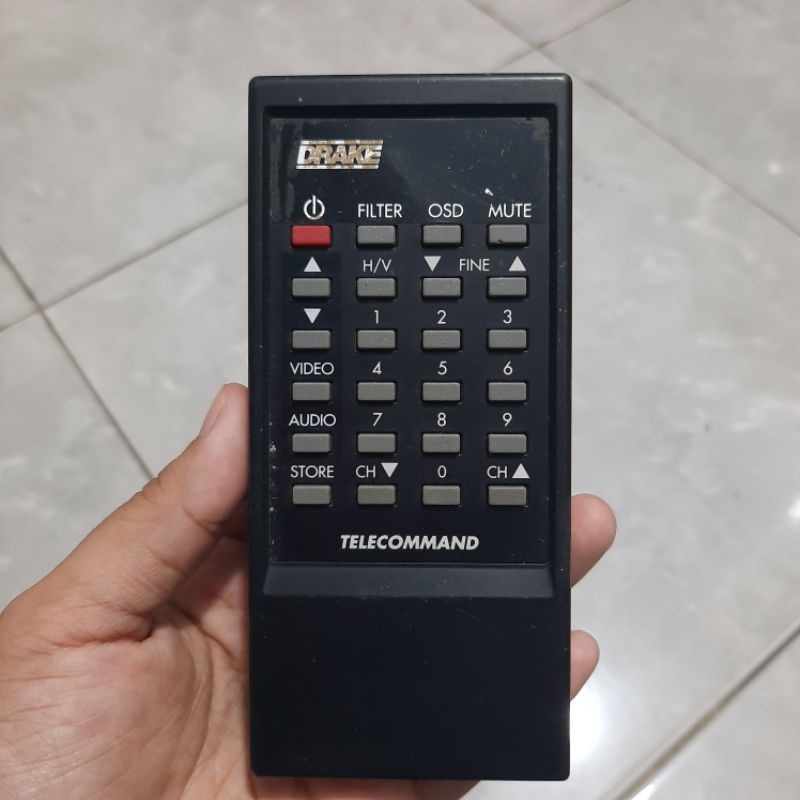 REMOTE REMOT TV DRAKE TELECOMMAND ORIGINAL ASLI