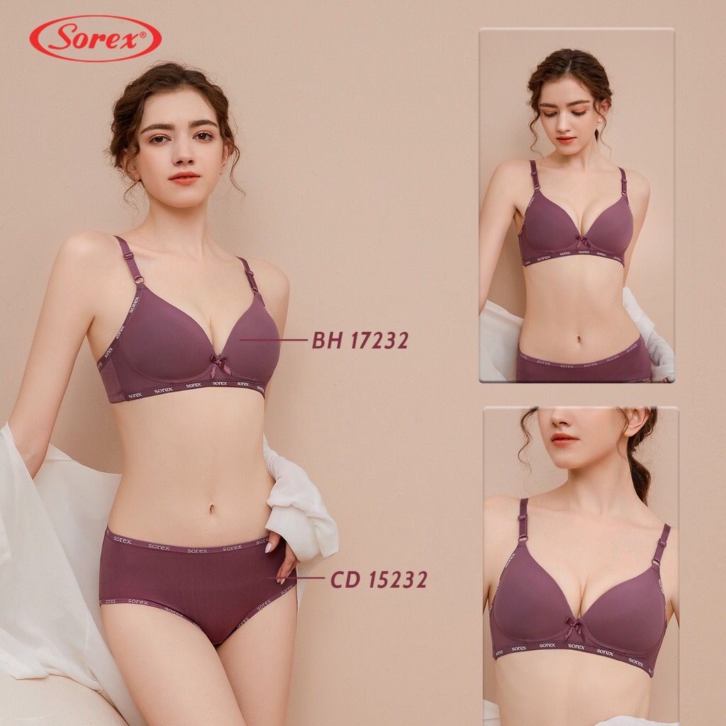 NEW !! BH BRA 17232 SOREX  Tanpa kawat | Pengait Belakang 2 Cup Sedang BRA SOREX 17232 BH BUSA TIPIS TANPA KAWAT CUP KECIL TERBARU - Sorex BH 17232 busa tanpa kawat kait 2 cup B casual style bra 34-40 - ARA98STORE