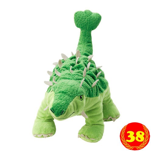 JATTELIK Boneka, egg/dinosaur/dinosaur/ankylosaurus panjang 37 cm