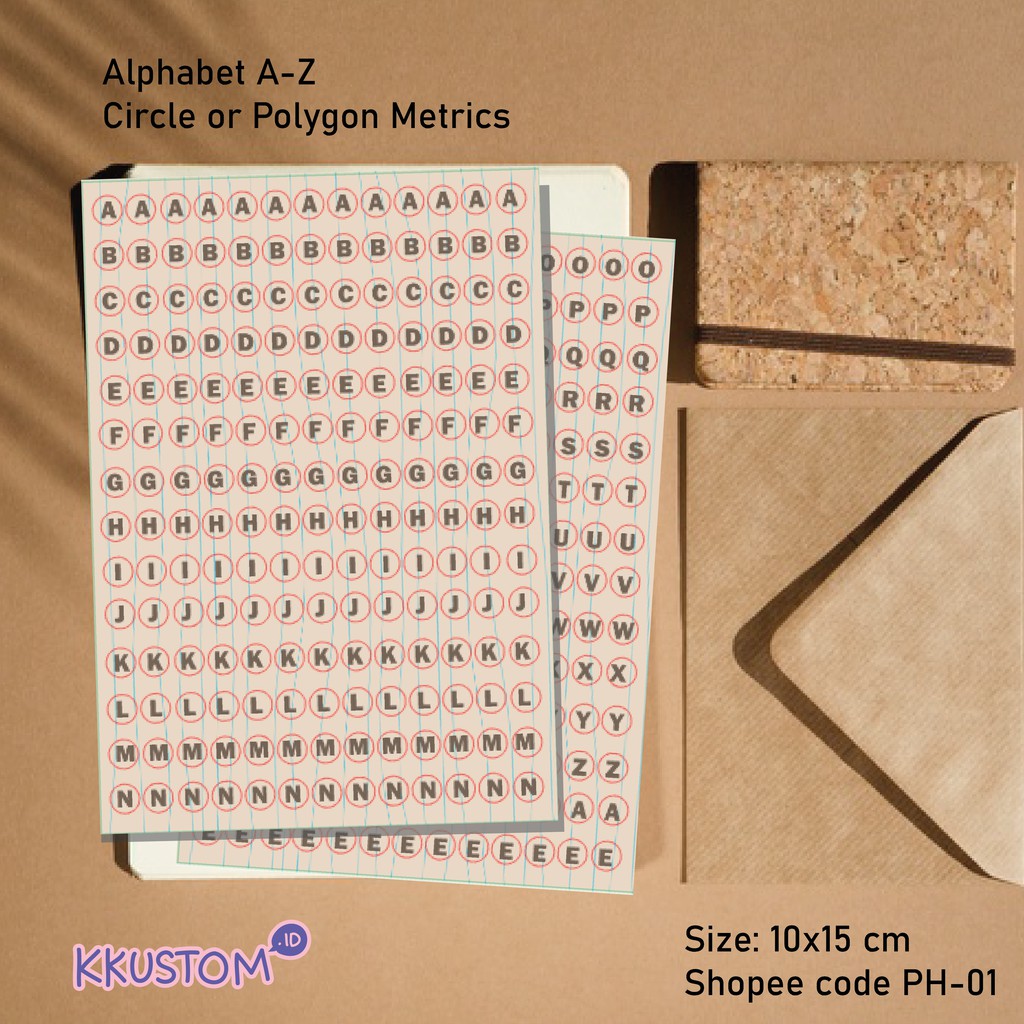

PH-01 Sticker alphabet - stiker huruf -stiker letter -stiker bullet journal -letter stamps