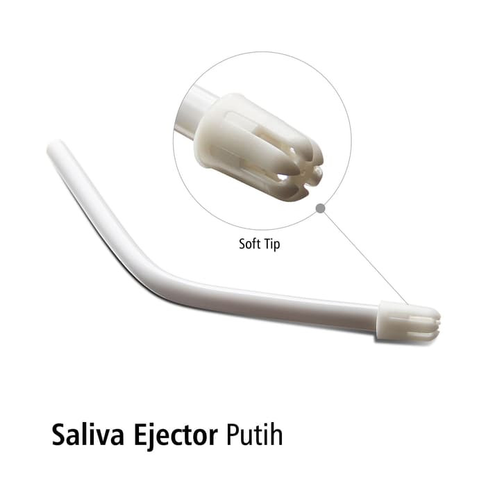 New Saliva Ejector Putih pak isi 1000pcs OneMed