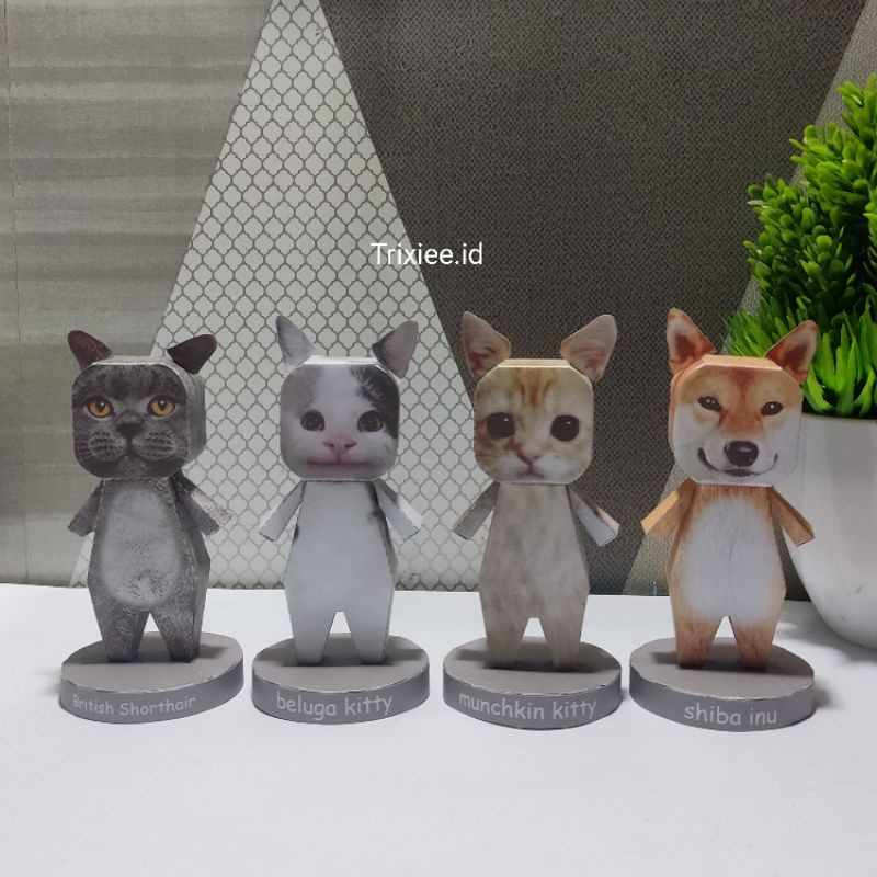 Dudul Kucing Tebal Papercraft