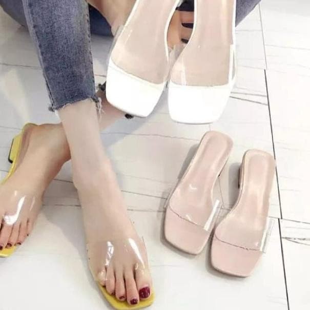 HighHeels Hak Tahu Wanita Heels Kaca Transparan HAK TAHU WANITA MILENIA