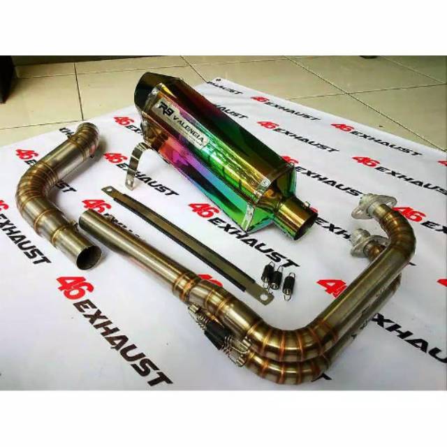 KNALPOT R9 VALENCIA RAINBOW-NINJA 250 FI CARBU-MT 25-Z 250-R250-DLL