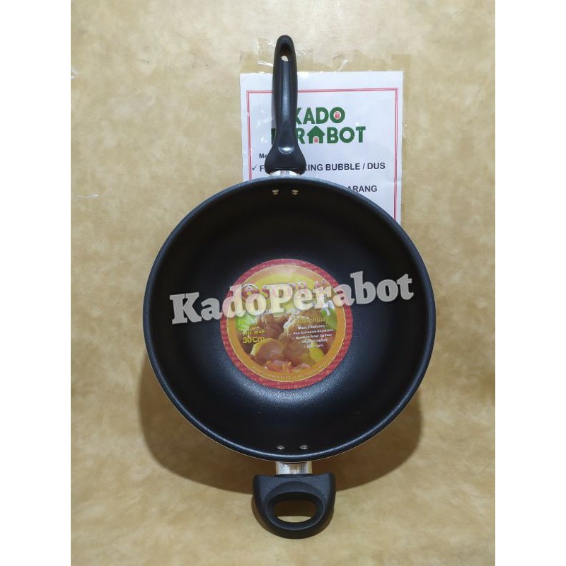 teflon stir wok supra 30cm - teflon anti lengket- wajan anti lengket