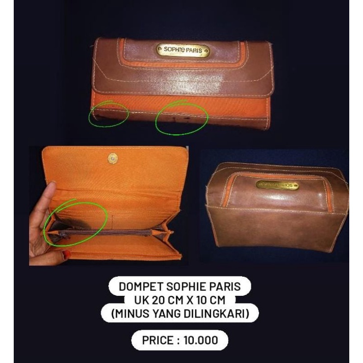Dompet Sophie Paris preloved