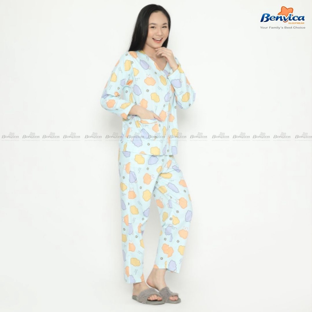 BAJU TIDUR PIYAMA KATUN JEPANG GREET - C