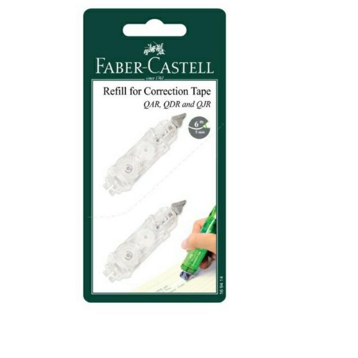 

[dijual]⭐ Refill Correction Tape Faber Castell Set 2 QJR-506/QAR-506/QBR-506/QDR-506(LES0812) [tanks