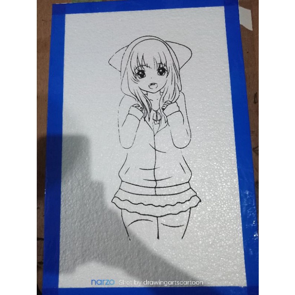 

paket 10 pcs styrofoam lukis karakter wanita