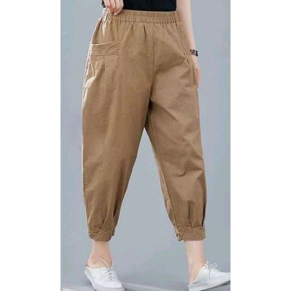 yuki pants/ukuran M-L-XL-XXL-XXXL-4L-5L-6L / celana catton tuwill strid/celana kasual wanita