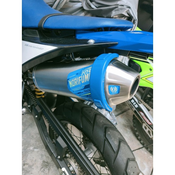 Knalpot Norifumi Rocket 4 Full Sistem Yamaha WR 155 Stainless Original Bekas Mulus Full Sistem
