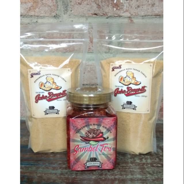 

Bundling paket Jahe Emprit (Jahe Putih) Instan + Sambel Teri