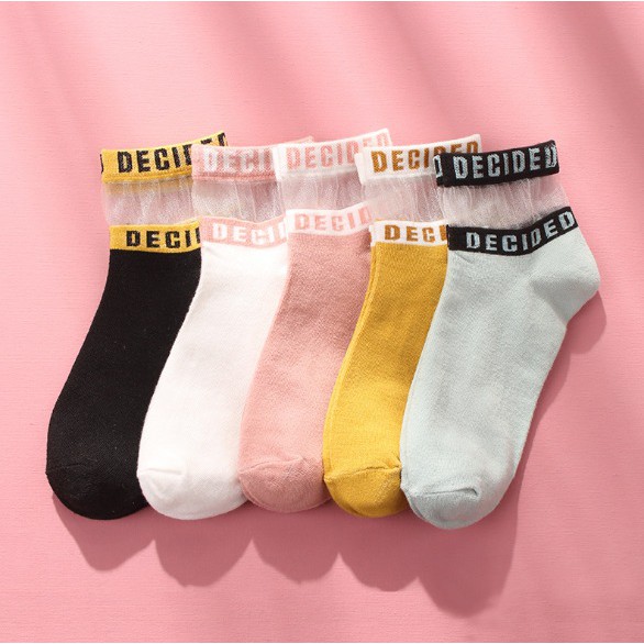 OSM JKT K5009 Kaos Kaki Korea / Kaos Kaos Decided / Kaos Kaki Fashion / Socks / Kaos Kaki Pendek-1